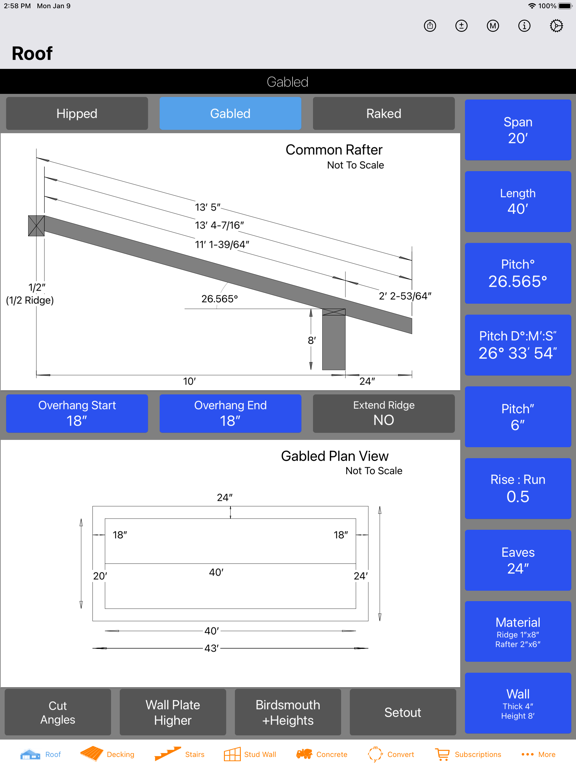 Roof Guide - Carpentry Calc screenshot 9