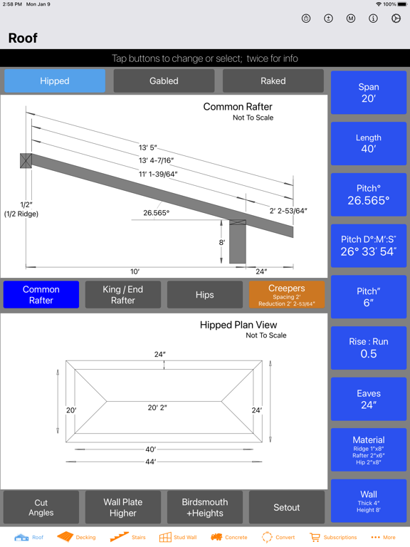 Roof Guide - Carpentry Calc screenshot 10
