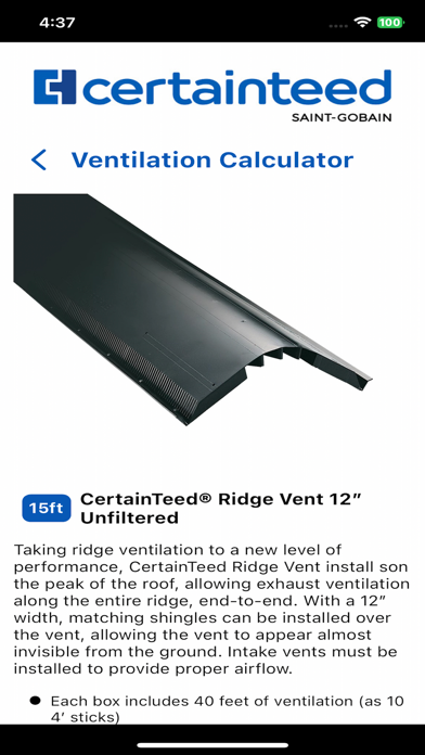 Roofing Ventilation Calculator screenshot 3