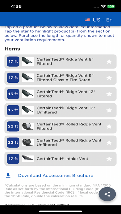 Roofing Ventilation Calculator screenshot 2