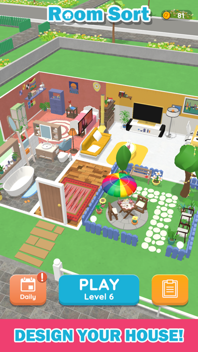 Room Sort - Floor Plan Puzzle screenshot 1