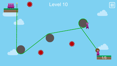 Rope Puzzle - Zipline Rescue screenshot 2