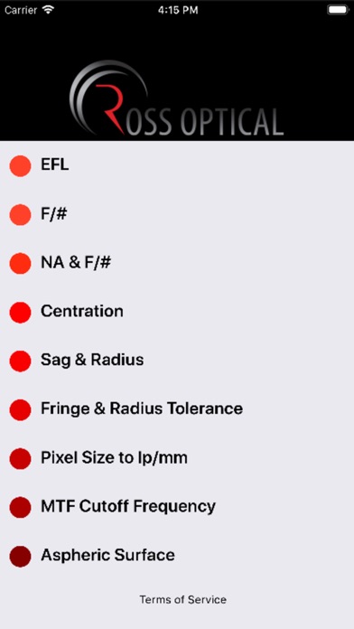 Ross Optical Calculator screenshot 3