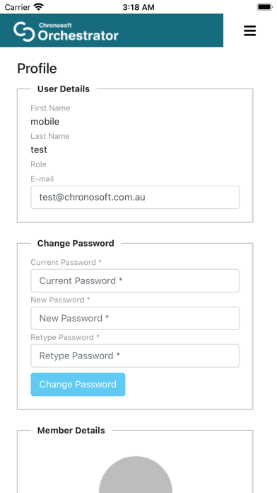 Rosterlink screenshot 2