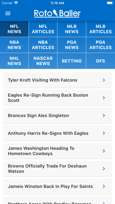 RotoBaller Fantasy Sports News screenshot 4
