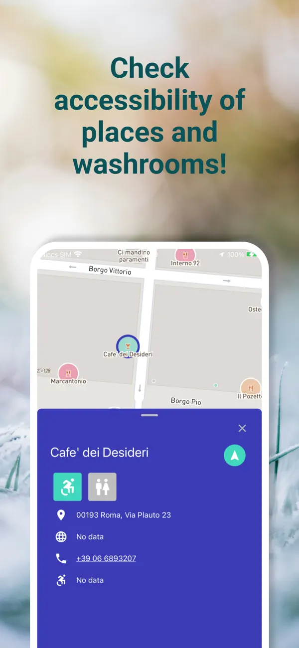 Route4U wheelchair navigation screenshot 2