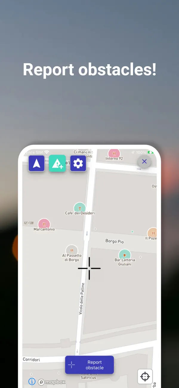 Route4U wheelchair navigation screenshot 1