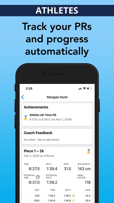 RowHero screenshot 2