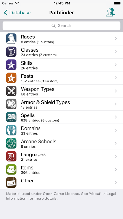 RPG Scribe Pathfinder & 3.5 screenshot 2