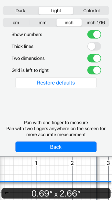 Ruler 2.0 - inch, mm, cm screenshot 1