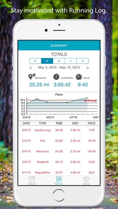 Running Log Lite screenshot 4