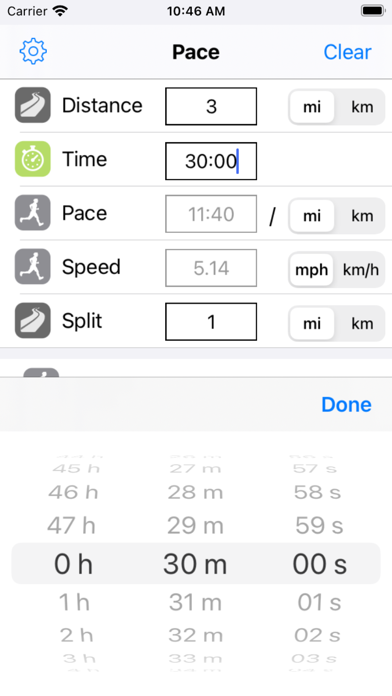 Running Pace screenshot 1