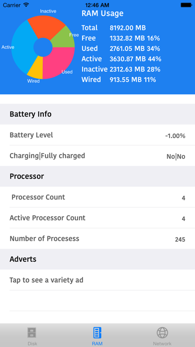 S2 System Status Monitor Lite with usage Widget battery charge and Memory data Manager Info screenshot 2