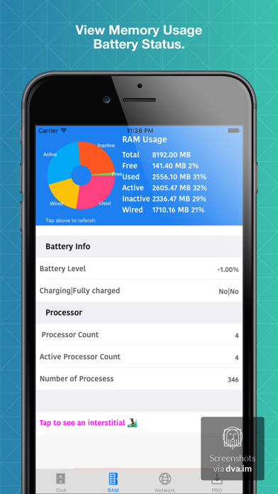 S2 System Status Monitor Lite with usage Widget battery charge and Memory data Manager Info screenshot 3