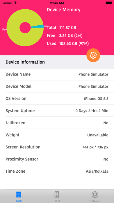 S2 System Status Monitor Lite with usage Widget battery charge and Memory data Manager Info screenshot 1