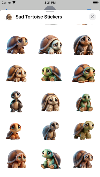 Sad Tortoise Stickers screenshot 4