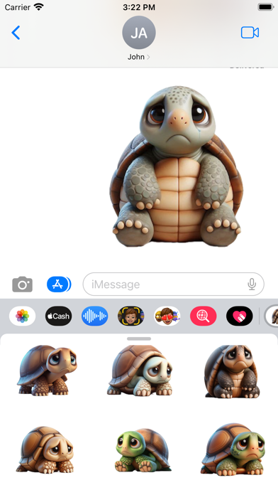 Sad Tortoise Stickers screenshot 2