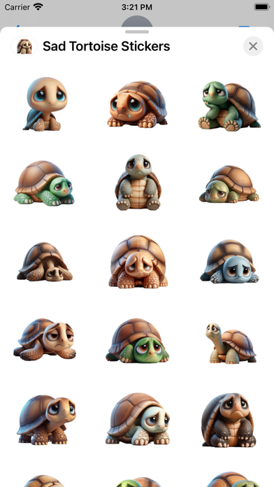 Sad Tortoise Stickers screenshot 6