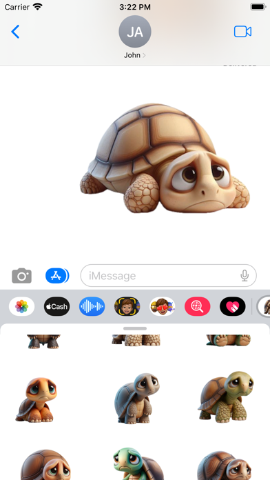 Sad Tortoise Stickers screenshot 1