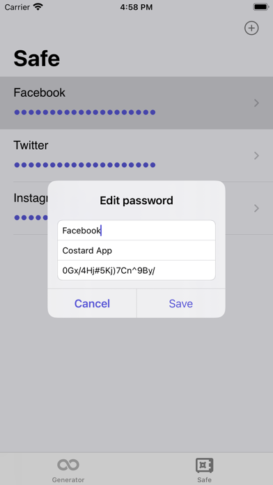 Safe Password Generator screenshot 1