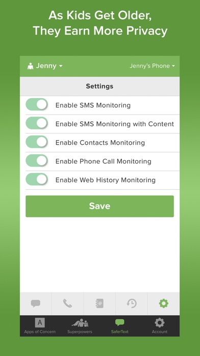 SaferKid Text Monitoring App screenshot 3