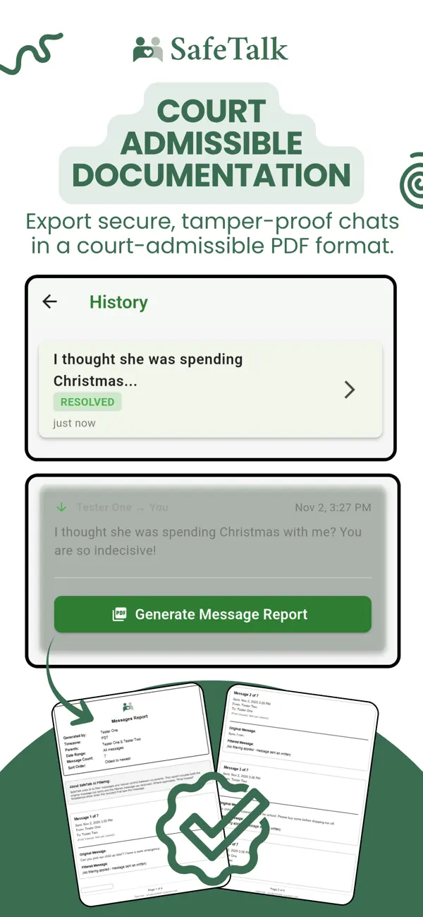 SafeTalk Co-parent screenshot 4