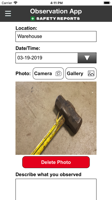 Safety Observations App | SR screenshot 2