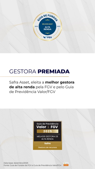 Safra: investimentos e conta screenshot 2