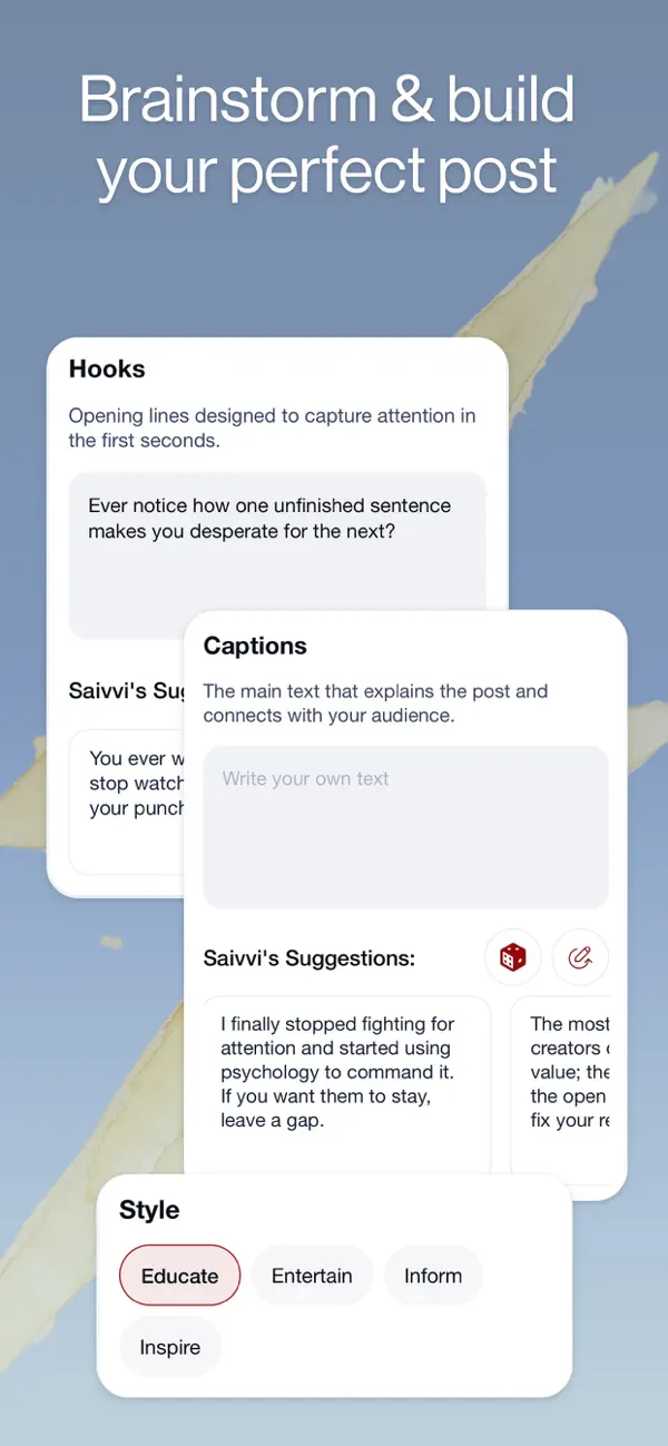 Saivvi: Social Media Coach screenshot 1