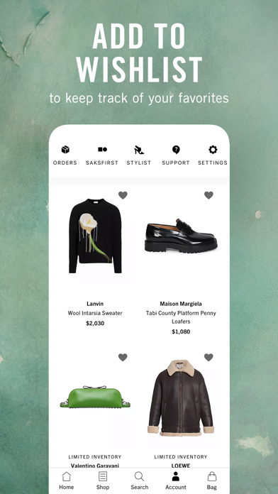 Saks Fifth Avenue screenshot 2