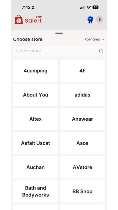 Salert screenshot 1