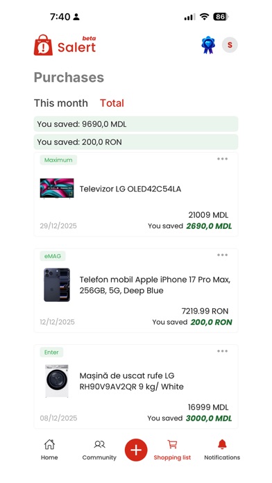 Salert screenshot 3