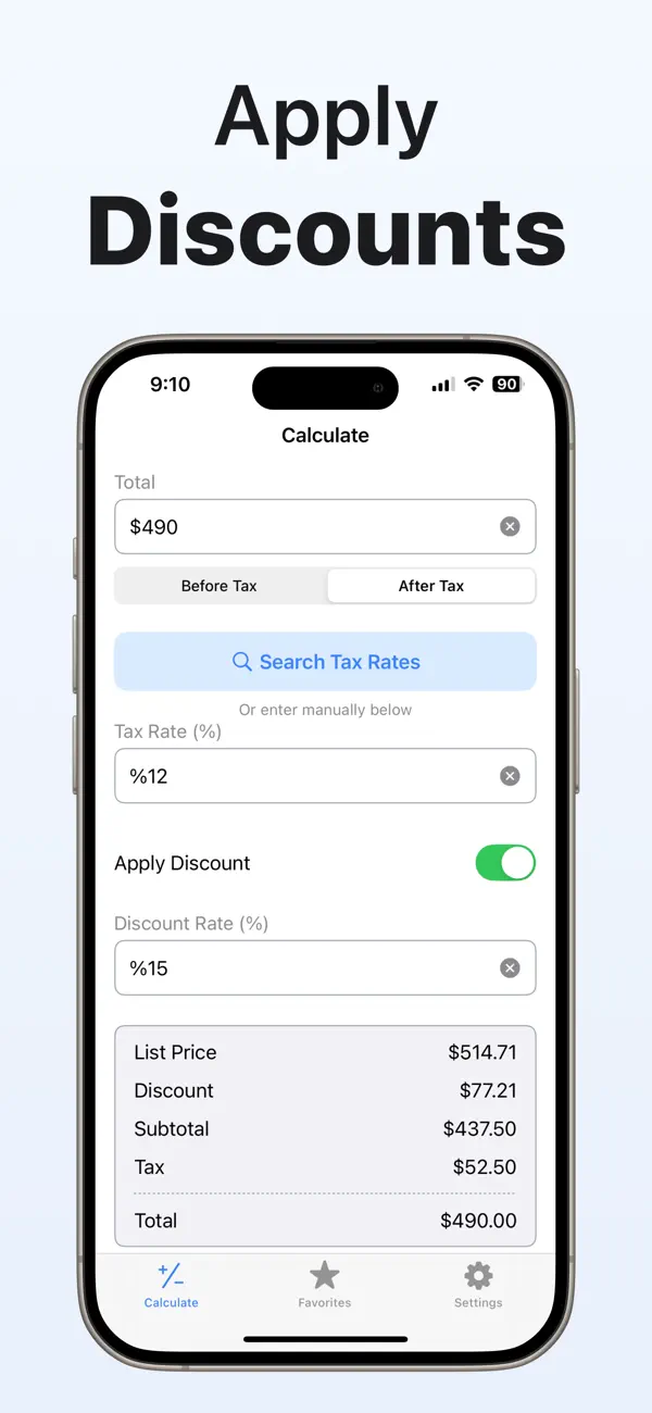 Sales Tax Calculator ,Discount screenshot 5