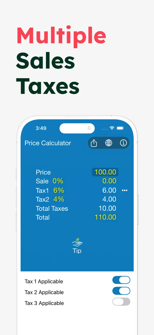 Sales Tax Calculator > screenshot 2