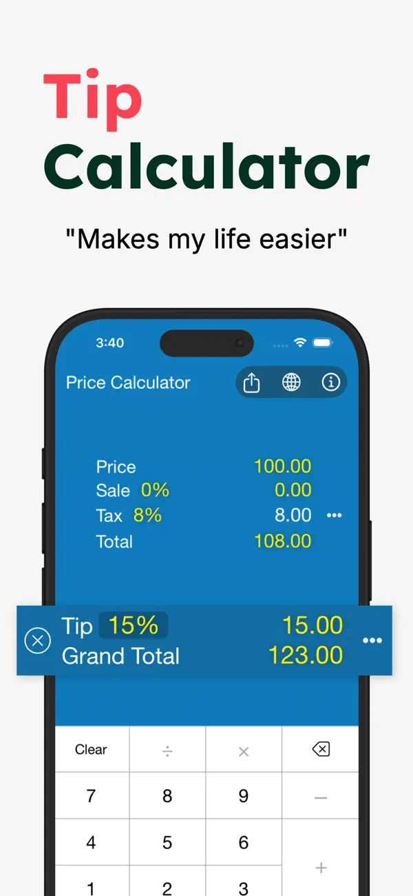 Sales Tax Calculator > screenshot 4