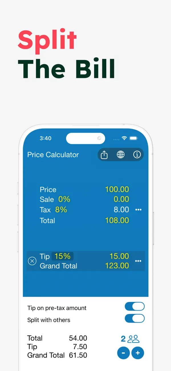 Sales Tax Calculator > screenshot 3