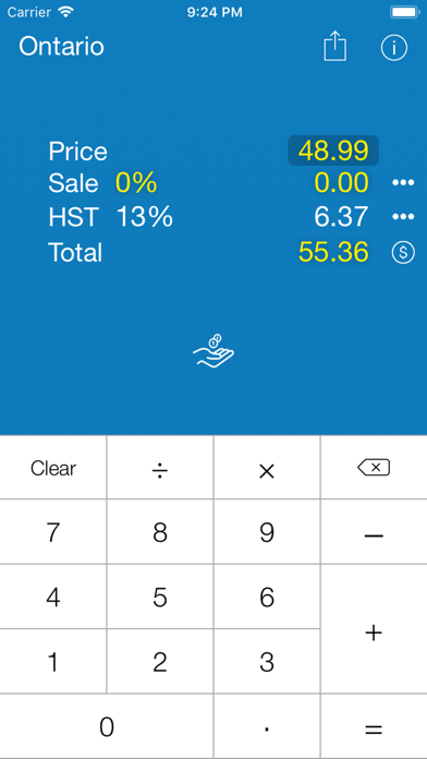 Sales Tax CANADA Calculator screenshot 4