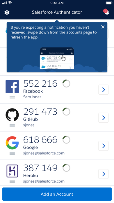 Salesforce Authenticator screenshot 3
