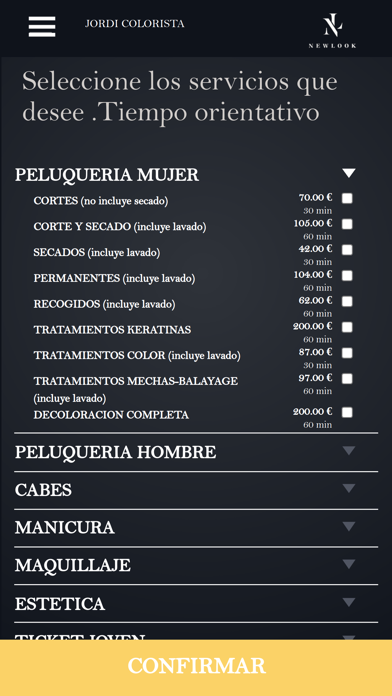 Salones New Look screenshot 1
