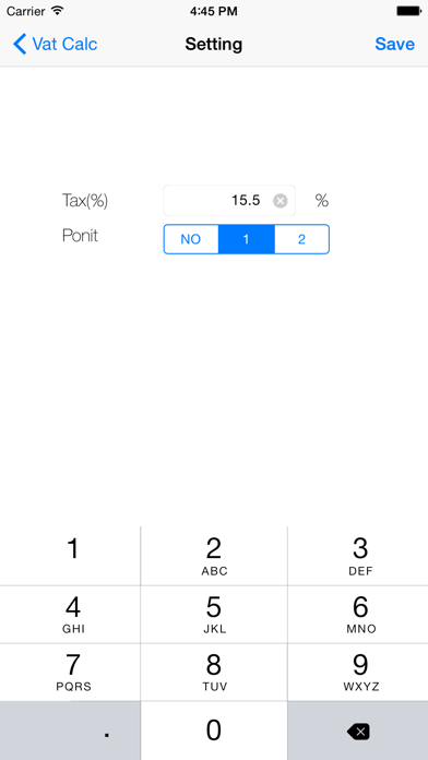 Salse Tex Calculator (VAT) screenshot 1