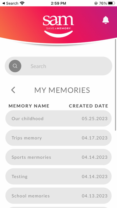 SAM - Save a Memory screenshot 4