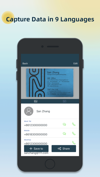 samcard- business card scanner screenshot 4