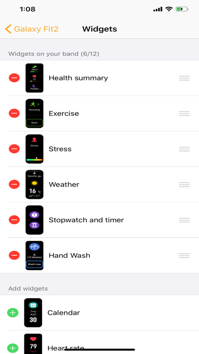 Samsung Galaxy Fit (Gear Fit) screenshot 2