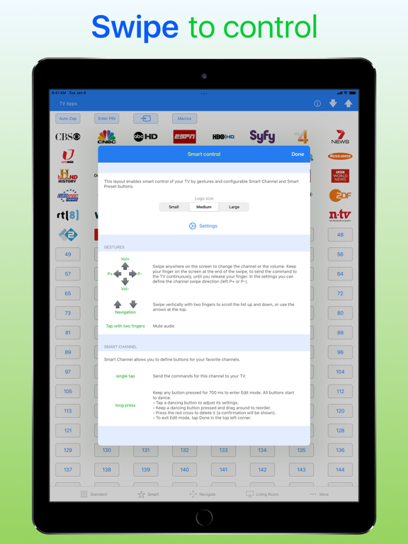 Samsung Smart TV remote myTifi screenshot 3