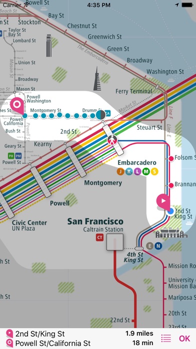 San Francisco Rail Map Lite screenshot 3