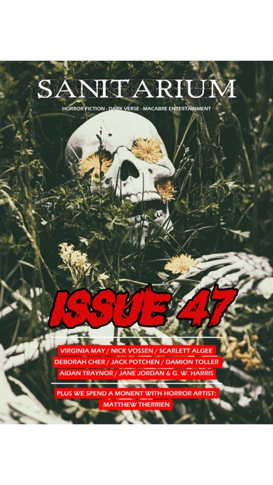 Sanitarium Magazine: Horror Fiction, Dark verse and Macabre Entertainment screenshot 4