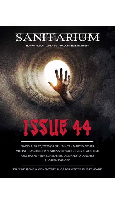 Sanitarium Magazine: Horror Fiction, Dark verse and Macabre Entertainment screenshot 1