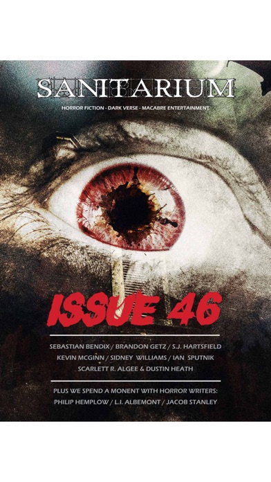 Sanitarium Magazine: Horror Fiction, Dark verse and Macabre Entertainment screenshot 3