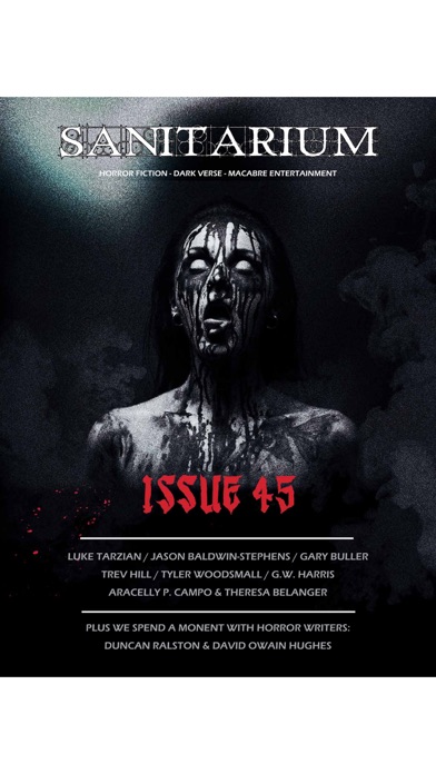 Sanitarium Magazine: Horror Fiction, Dark verse and Macabre Entertainment screenshot 2