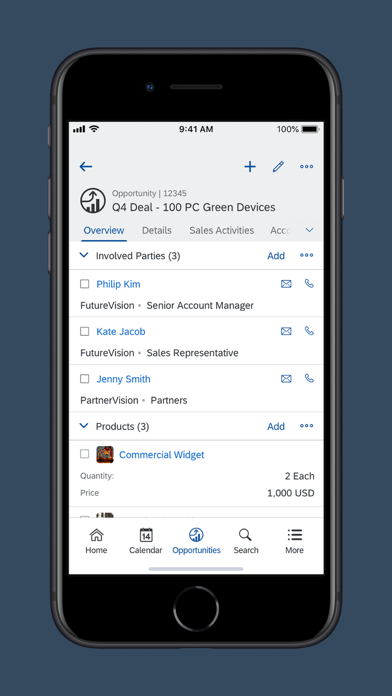 SAP Cloud for Customer screenshot 3